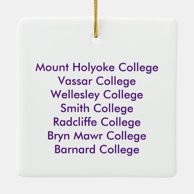 Sieben Schwestern verzieren zusammen Keramikornament (Rückseite)