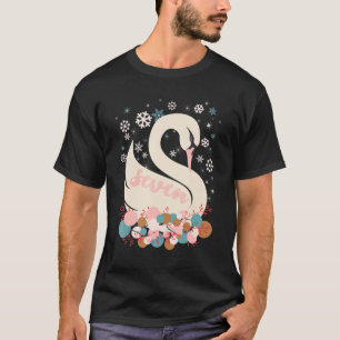Sieben Swans ein Baden 12 Tage Weihnachts Winter T-Shirt