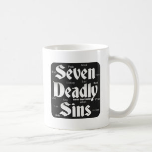 Sieben tödliche Sünden-Logo Kaffeetasse