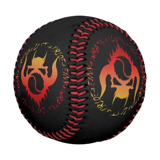 Sieben Tote Sünden Baseball (Schrägansicht)