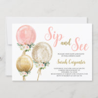 Sieben und Bis Rosa Ballons Babydusche