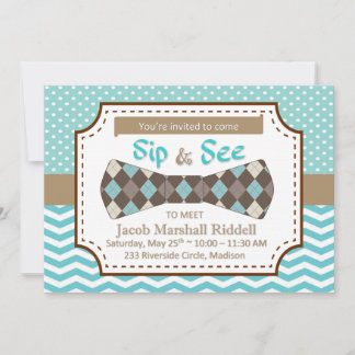 Sieben und Sehen für Boy Baby mit Bow-Krawatte