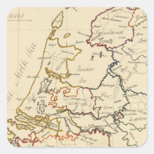 Sieben Vereinigte Provinzen 2 Quadratischer Aufkleber