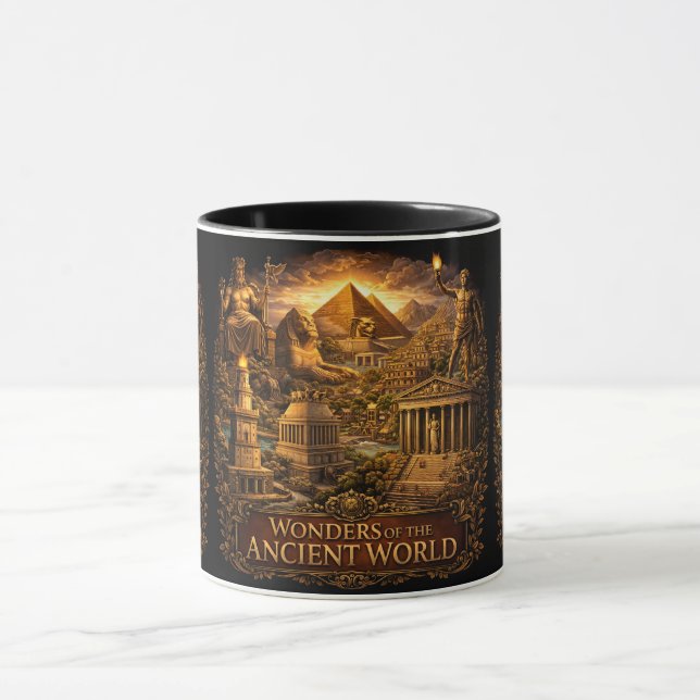 Sieben Weltwunder der Antike Tasse (Zentrum)