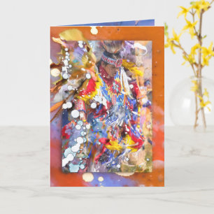 SIEBEN WOLF SPIRITS NATIVE AMERIKANISCHE TANZKARTE KARTE