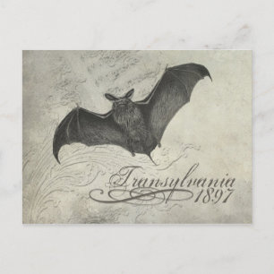 Siebenbürgen, 1897 Bat Collage Post Card Halloween Postkarte