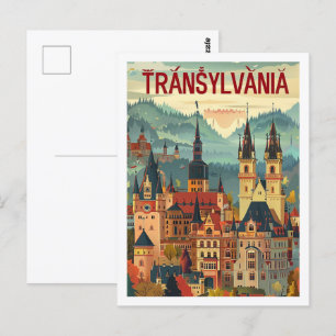 Siebenbürgen Rumänien Vintage Berühmter Reiseort Postkarte