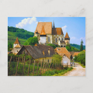 Siebenbürger Dorf Postkarte
