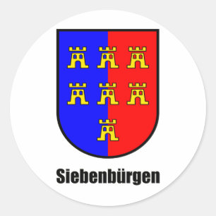 Siebenbürger Sachsen "Siebenbürgen" Runder Aufkleber