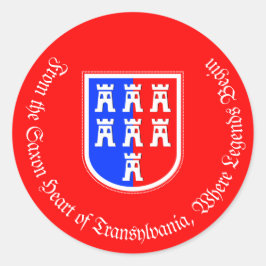 Siebenbürger Sachsen Wappen Runder Aufkleber