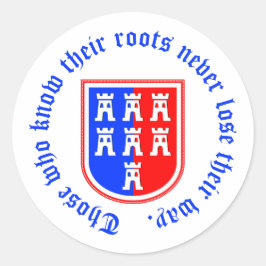 Siebenbürger Sachsen Wappen Runder Aufkleber