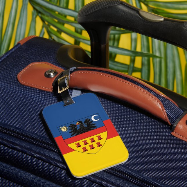 Siebenbürtige Flagge Gepäckanhänger (Vorderseite Insitu 1)