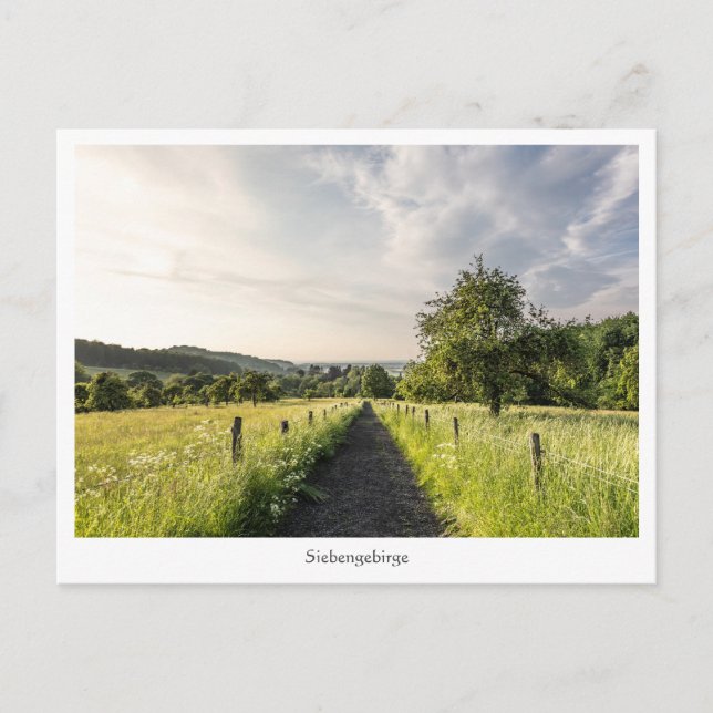 Siebengebirge Deutschland Postkarte (Vorderseite)
