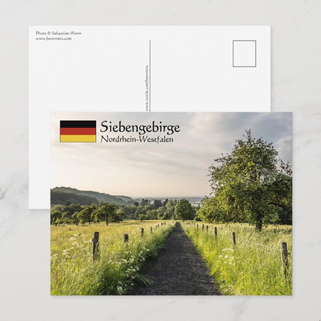 Siebengebirge Postkarte (Vorne/Hinten)