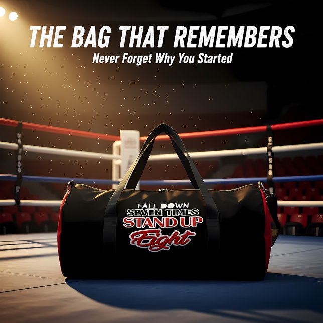 Siebenmal fallen, achtmal aufstehen duffle bag (Von Creator hochgeladen)