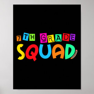 Siebte 7. Klasse Gruppe Zurück zur Schule Erster S Poster