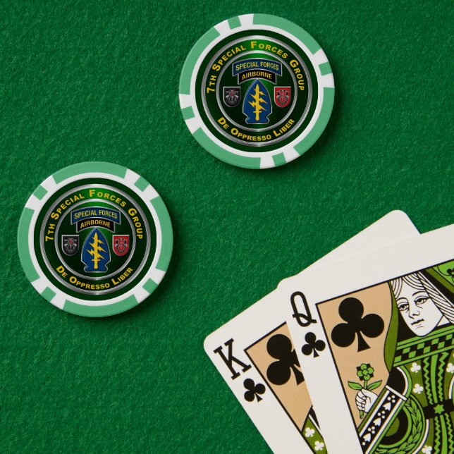 siebte Gruppe der Spezialeinheiten Pokerchips (Pokertisch (doppelt))