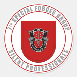 siebte Gruppe der Spezialeinheiten Runder Aufkleber