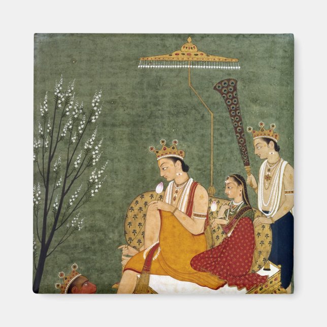 Siebte Inkarnation von Vishnu als Rama-Chandra Magnet (Vorne)