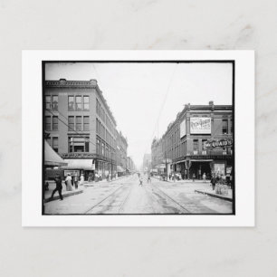 Siebte Straße, St. Paul, Minnesota Vintage Postkarte