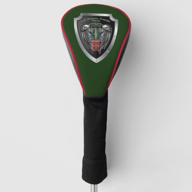 Siebter Sondereinsatzgruppe (Im Flugzeug) Schild Golf Headcover (Vorderseite)