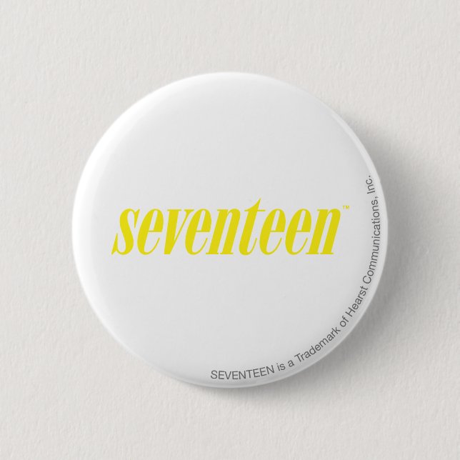 Siebzehn Logo-Gelb Button (Vorderseite)