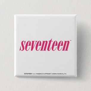 Siebzehn Logo-Magentarot Button