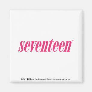 Siebzehn Logo-Magentarot Magnet