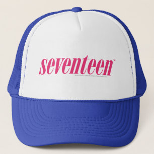 Siebzehn Logo-Magentarot Truckerkappe