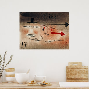Siebzehn Verrückt - Paul Klee Surrealistischer Pos Poster