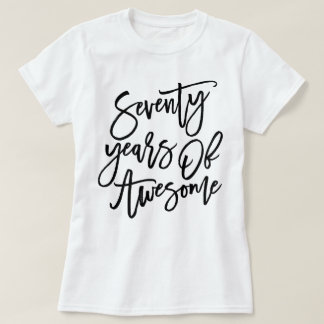Siebzig Jahre des fantastischen | schwarzen T-Shirt
