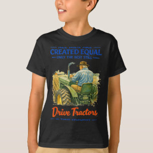Siebziger Jahre Männer Landwirt Traktor T-Shirt