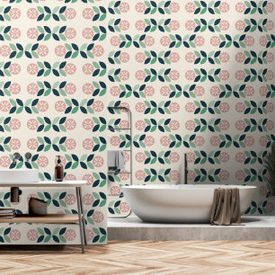 Siebziger-Mod-Blume-Muster-Hintergrund Tapete