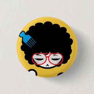Siebzigerjahre Afro Nina Button