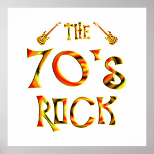 Siebzigerjahre Felsen Poster