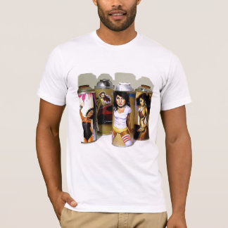 Siebzigerjahre freche Art-Spray-Dosen T-Shirt