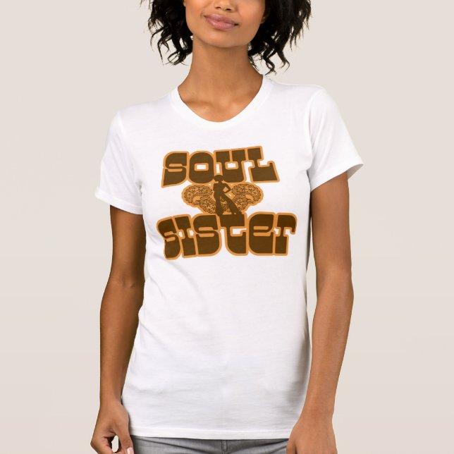 Siebzigerjahre Soul-Schwester-T - Shirt (Vorderseite)