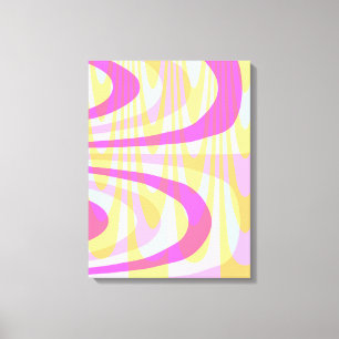 Siebzigerjahre Wirbel Leinwanddruck