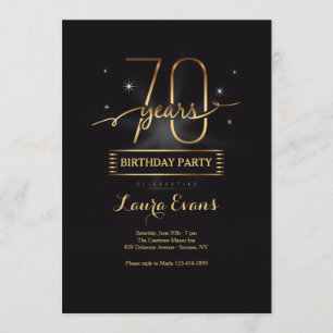 Siebzigjährige junge Einladung