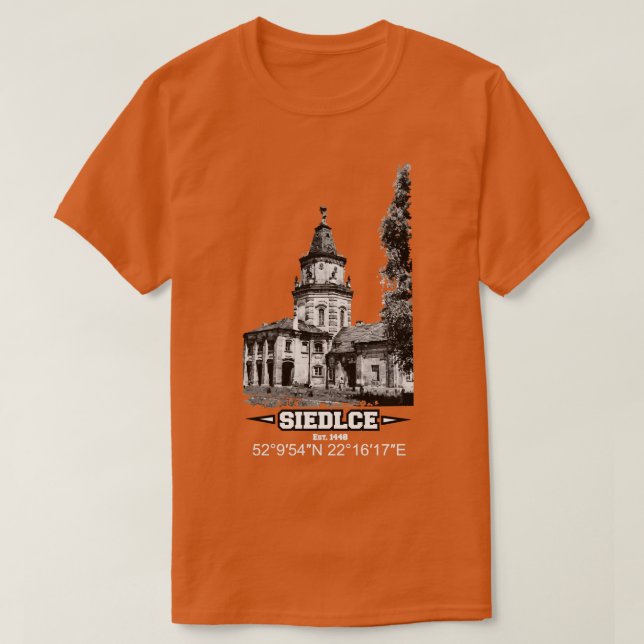 Siedlce Town Est 1448 T-Shirt (Design vorne)