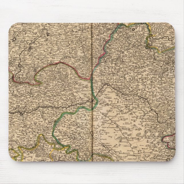 Siedlungen und Wälder in Frankreich 2 Mousepad (Vorne)