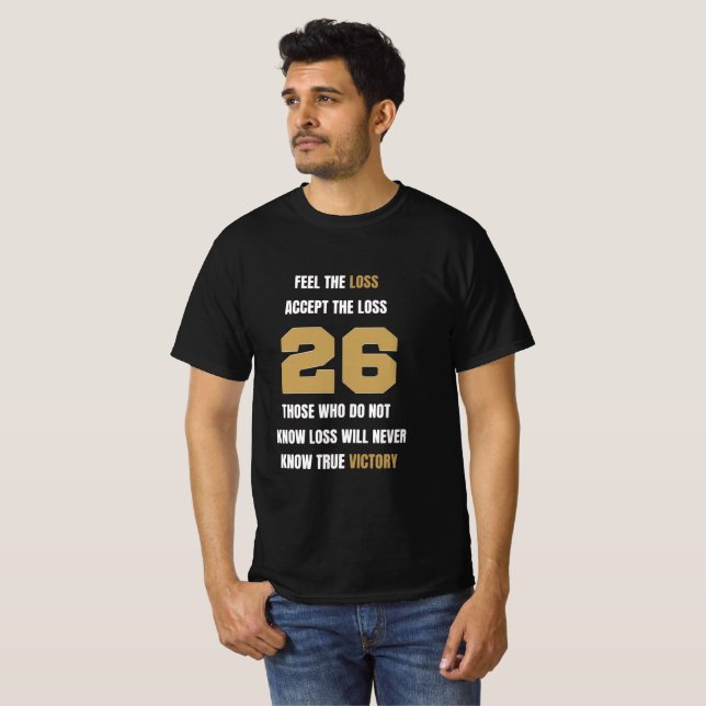 Sieg 2026: Fußball-Legende Athletic Gold Tee (Vorne ganz)