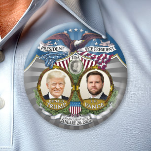 Sieg bei der Amtseinführung - Donald Trump JD Vanc Button