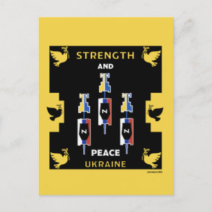 Sieg des ukrainischen Krieges Postkarte