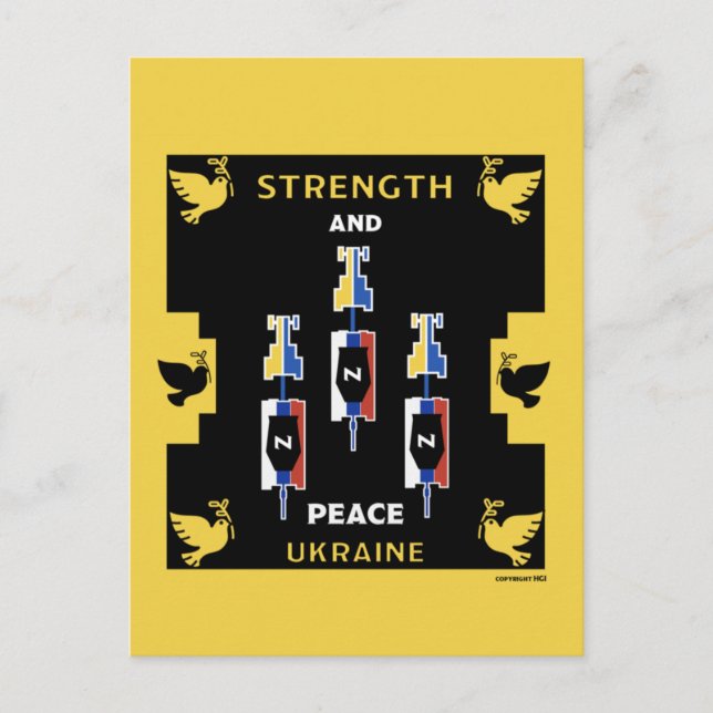 Sieg des ukrainischen Krieges Postkarte (Vorderseite)