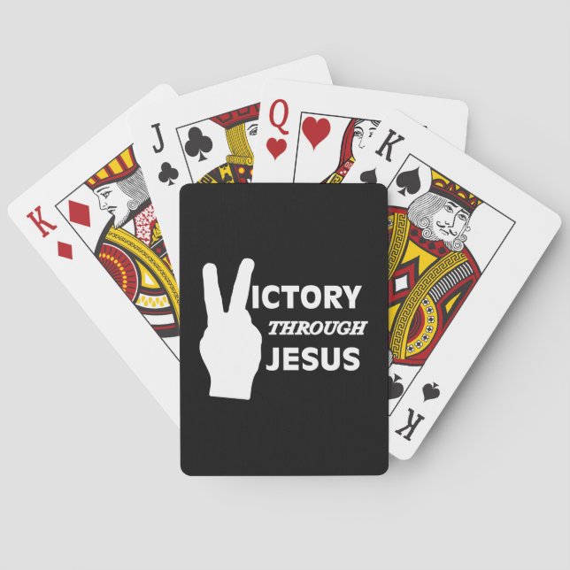 Sieg durch Jesus Playing Card Deck Spielkarten (Rückseite)