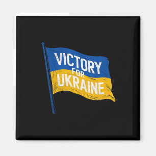 Sieg für die ukrainische Flagge Magnet