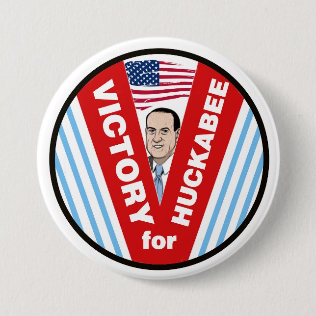 Sieg für Huckabee 2016 Button (Vorderseite)