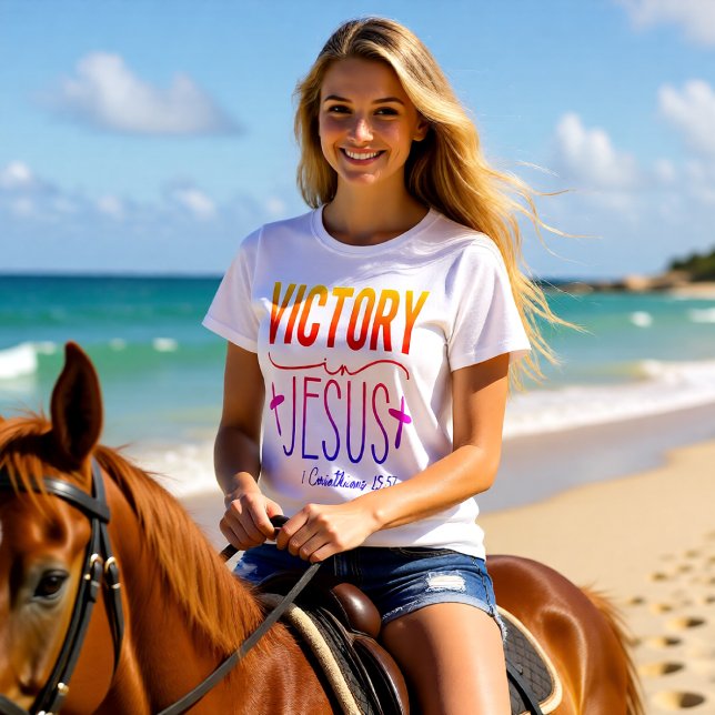 Sieg in Jesus Christlich T-Shirt (Von Creator hochgeladen)