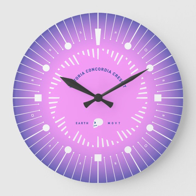 Sieg kommt von Harmonie Große Wanduhr (Vorderseite)